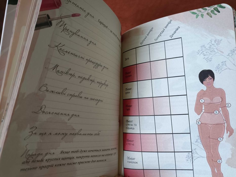 Щоденник краси, блокнот