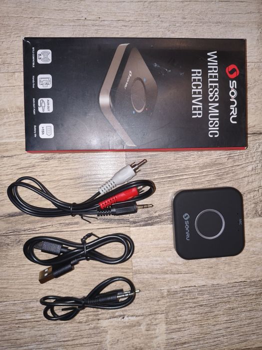 Bluetooth 5.3 аудіоресивер SONRU Wireless Music Receiver (AUX / Hands-free)