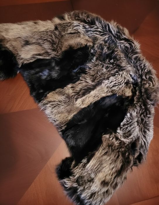 Натуральна Дублянка з тоскани,лисиці та замші ,з дизайнерськими елемен