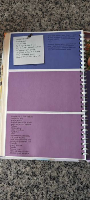 Livro de Receitas "Crie o Seu Menu Coz. Italiana"