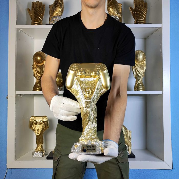 Джостик PS золотий Подарунок кубок