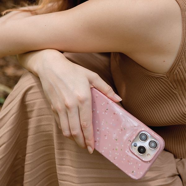 UNIQ etui Coehl Terrazzo iPhone 14 Plus/ 15 Plus 6.7" piaskowy/