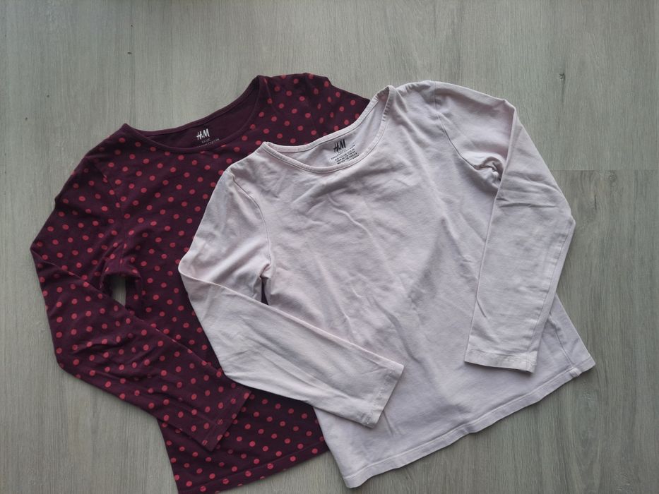 Bluzka H&M 2 szt. rozm. 122/128