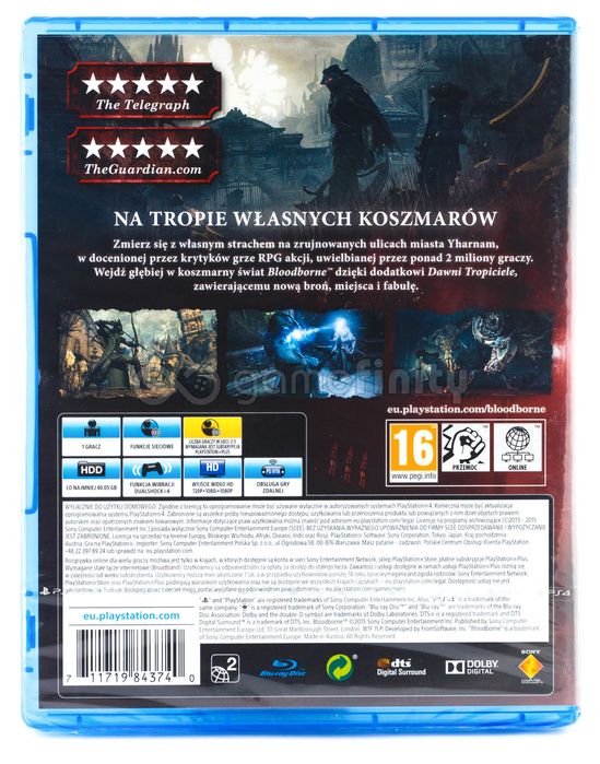 Bloodborne GOTY - Edycja Gry Roku - PL (PS4) Gra nowa w folii