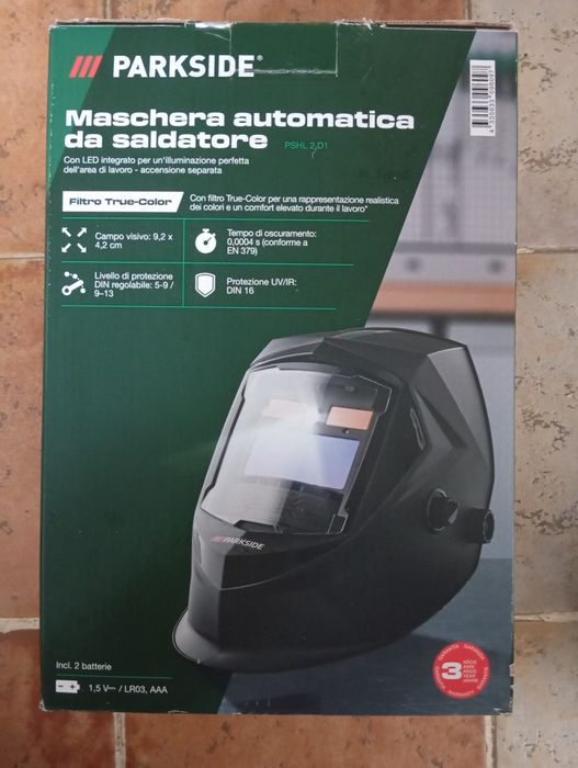 Máscara soldadura automática Parkside