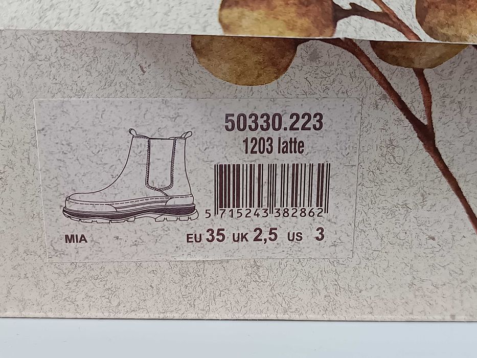 Buty bisgaard 35 kozaczki butki bootki skórzane na zamek