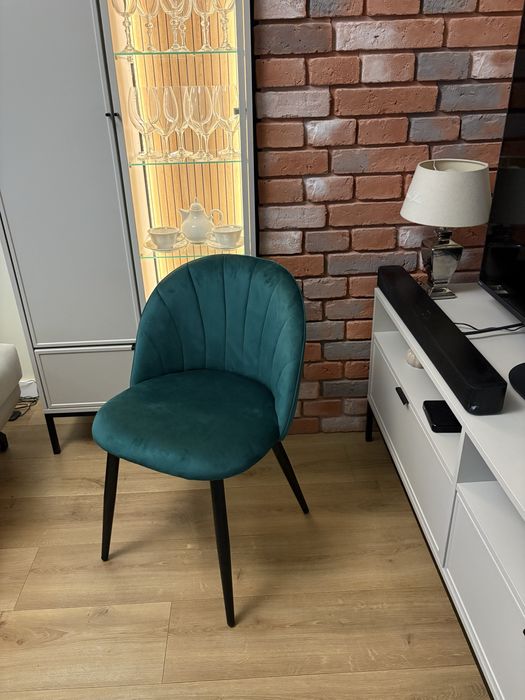 4 krzesła zielone , nowe