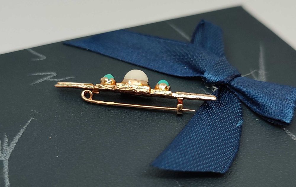 Śliczna złota broszka spinka 2,88g p585 /ST złoto