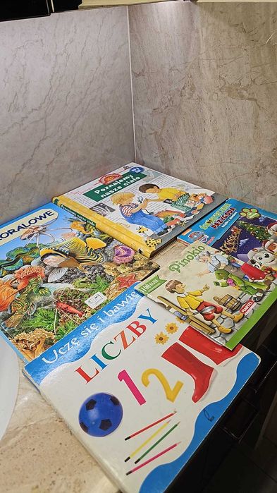 Zestaw 5 książek dla dzieci w wieku ok 6-8 lat o różnej tematyce