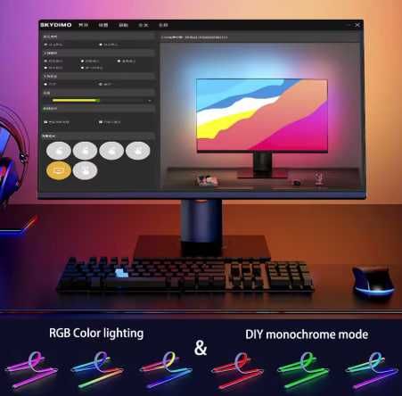 Адаптивна RGB LED стрічка Skydimo Ambilight для Mac/Windows 24, 27, 32