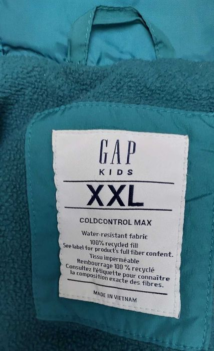 Wodoodporna puchowa kurtka dziewczęca GAP