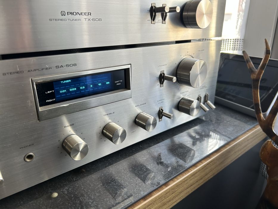 Piękny Zestaw Pioneer SA-508 Tuner Pioneer TX-608/Blue Edition/Wys24H