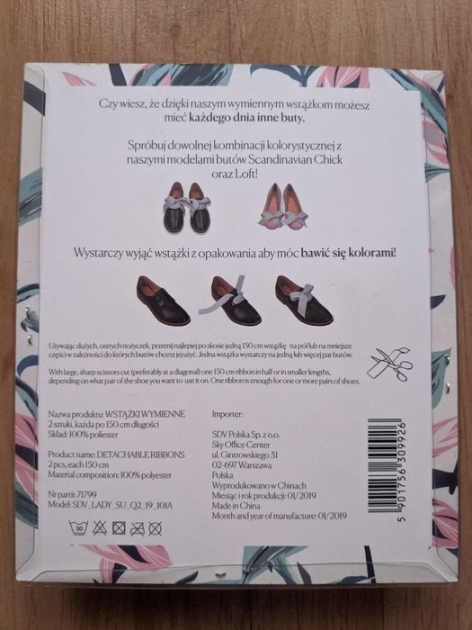 Wstążki wymienne do butów Loft/Scandinavian Chick