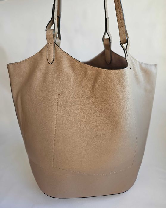 Сумка-шопер жіноча H&M бежева