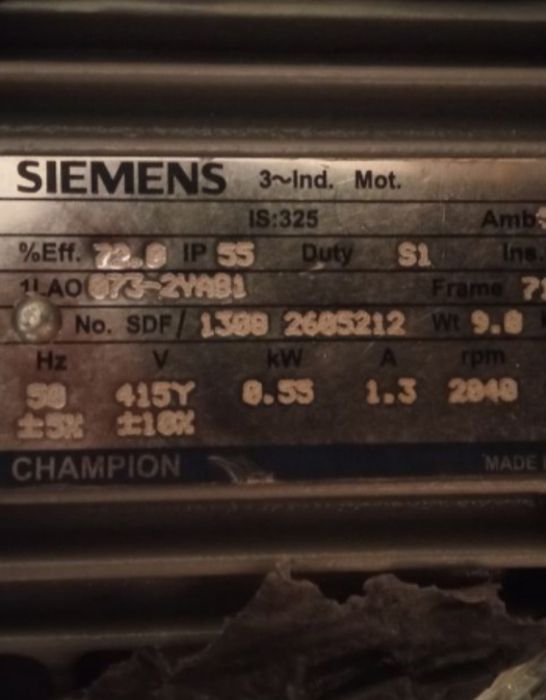 Електро двигун Siemens