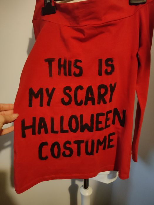 Halloween S/36 Kostium przebranie czerwona bluzka