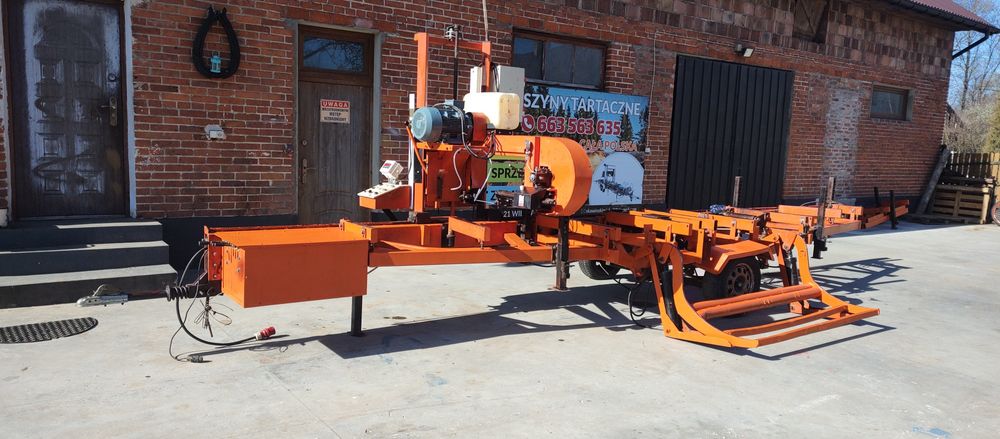 Trak taśmowy mobilny (wood mizer) Tartak