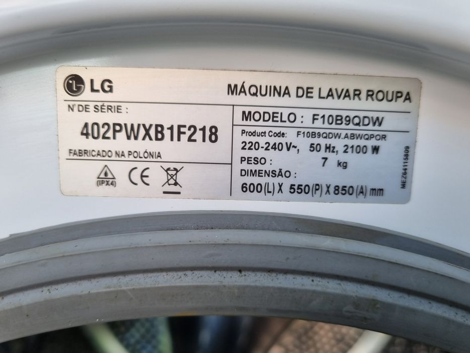 Maquina lg roupa 7kg direct driver