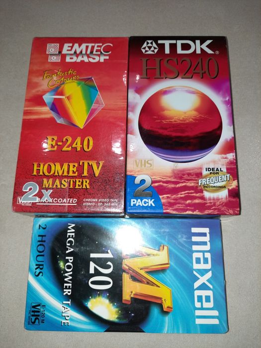 Zestaw 5 nowych kaset VHS