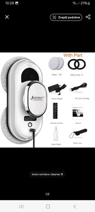 Robot do mycia okien