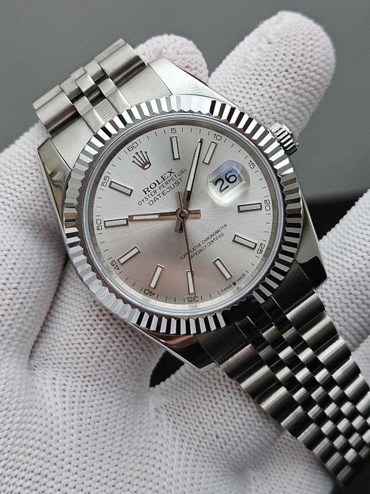 Швейцарские часы Rolex DateJust Silver-White