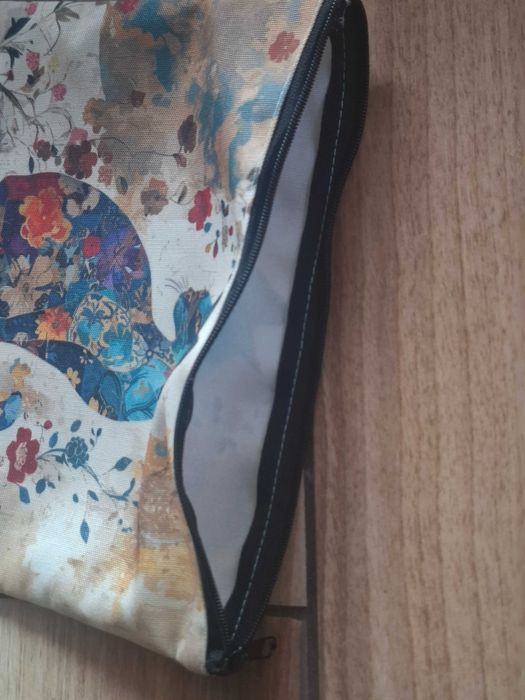 Kosmetyczka, piórnik,saszetka akwarelowy kot