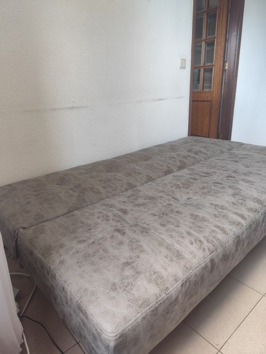 Vendo sofá cama cor cemento