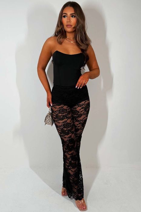 Комбінезон з мереживними штанами