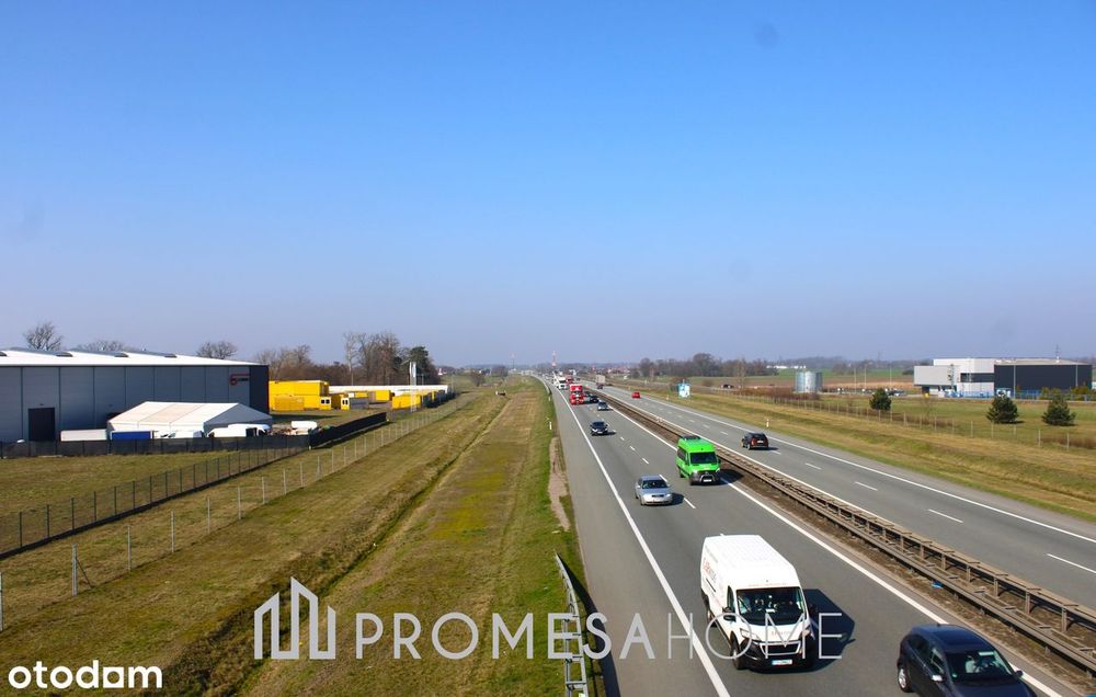 działka 4398m2 pod AG autostrada A2 węzeł Poznań-Wschód MPZP media
