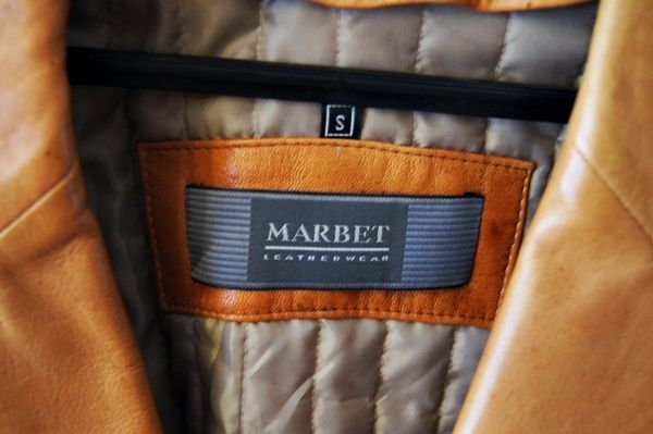 Płaszcz 100% skóra Camel Marbet jak nowy S 36