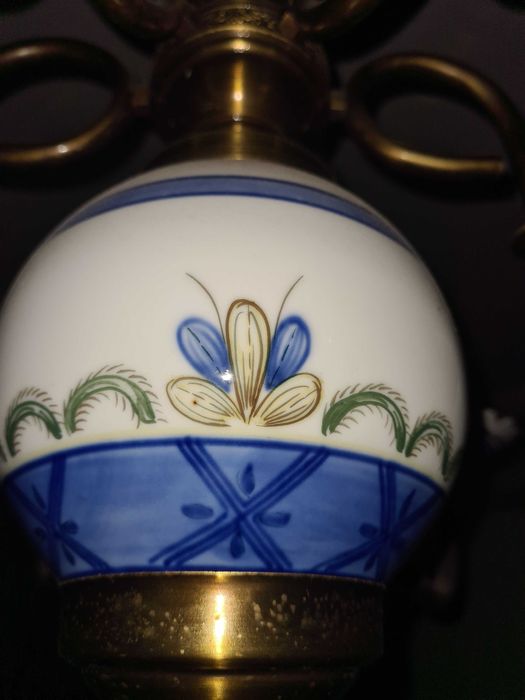 Candeeiro EXCLUSIVO louça de Viana feito á mão.