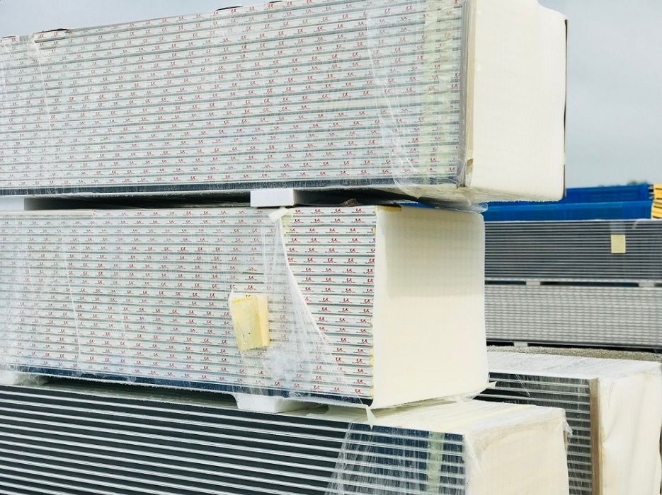 płyta warstwowa ścienna obornicka RAL 9006 płyty warstwowe ścienne