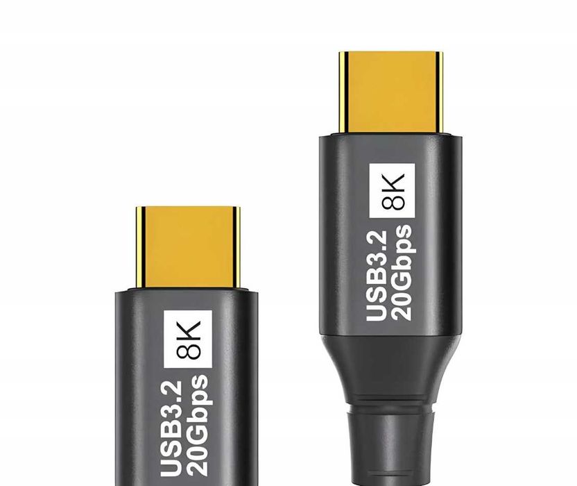 Kabel USB-C 3.2 8K 60Hz 4K 120Hz 2m AR VR Monitor USB-C Thunderbolt 3 20Gbps