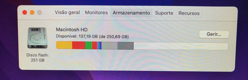 MacBook Air Ecrã de 11,6", Intel Core i5 Mac OS Monterey - 250GB disco