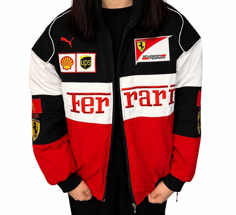Kurtka Ferrari F1 Racing Vintage Haftowana Wyścigowa M-XXL