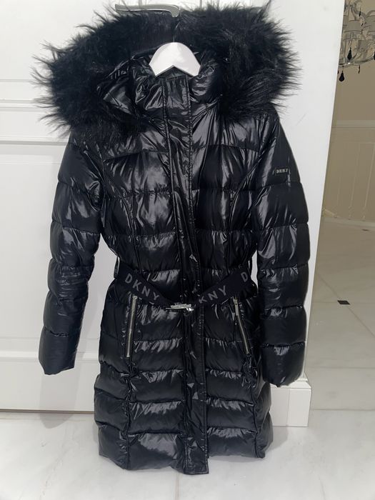 Kurtka zimowa damska puchowa DKNY DONNA KARAN NEW YORK rozm S