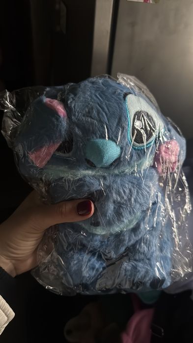 Стіч іграшка дихаючий стич мягкая музична з підсвіткою