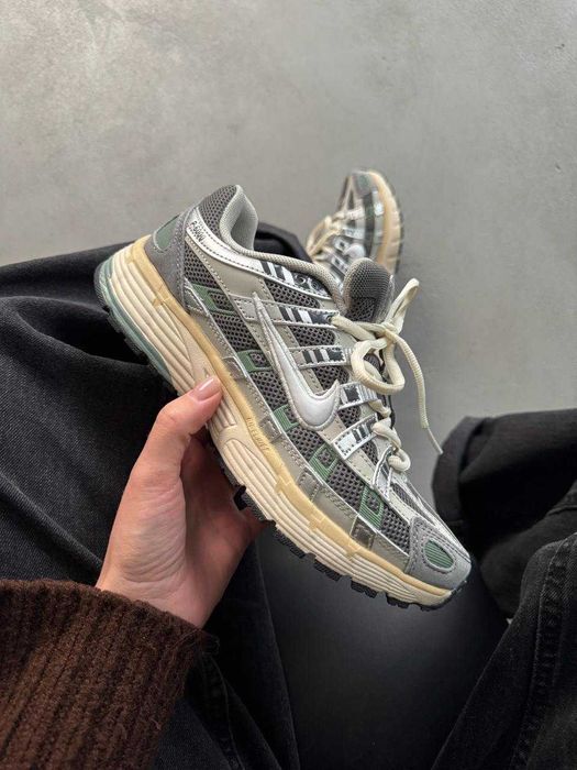 Кросівки Nike P-6000 Grey/Olive premium