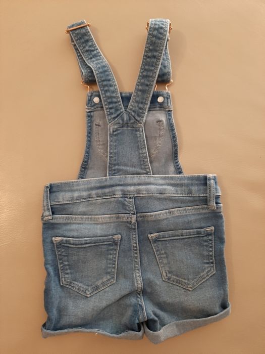 Krótkie spodenki, ogrodniczki dziewczęce  rozm 98, H&M + gratisy