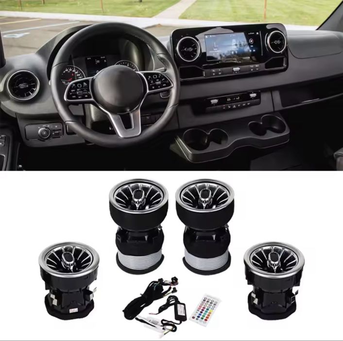 Воздуховоди дефлектори Sprinter w907 w910 з підсвіткою дефлекторы