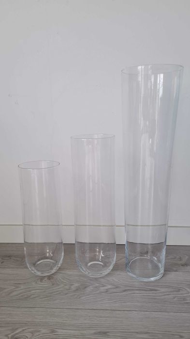 Wazon szklany tuba walec wysokość 40cm, średnica 14cm