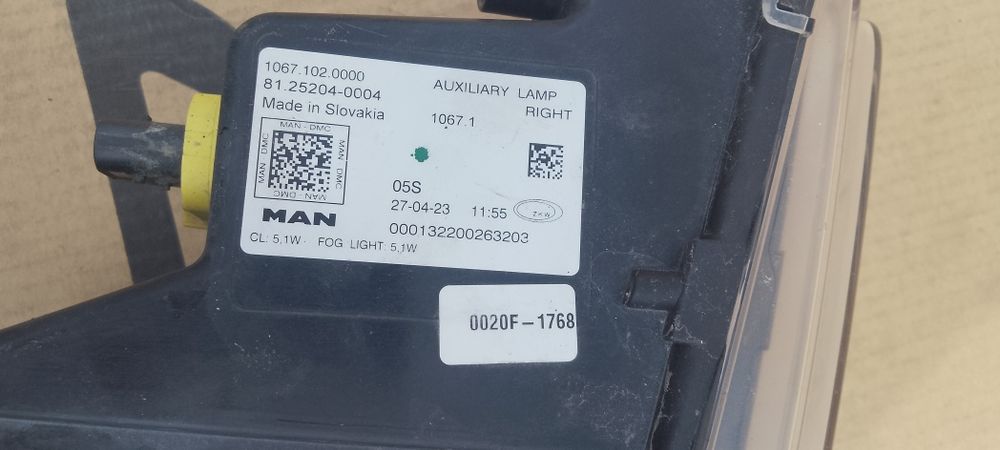 Halogen prawy przód przedni Przeciwmgielny LED MAN NTG TG3 TGX TGS
