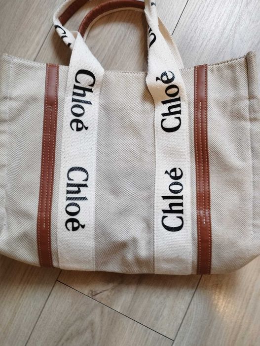 Torebka Chloe szoperka Tote Bag beżowa Made in Italy
