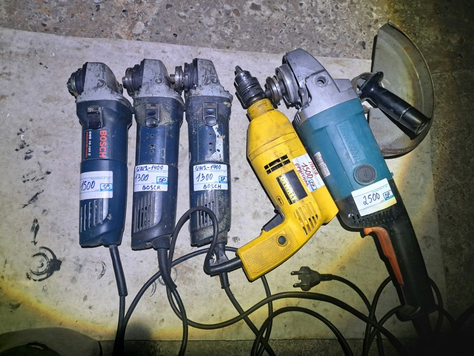 Болгарка 125,230 круг.Bosch,Makita, Aeg Stanley Milwaukee  та їнші.
