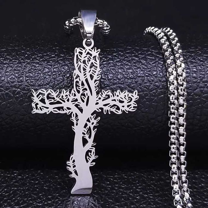 Łańcuszek 60cm+Krzyżyk Drzewko. Gratis!:) Promocja !:)