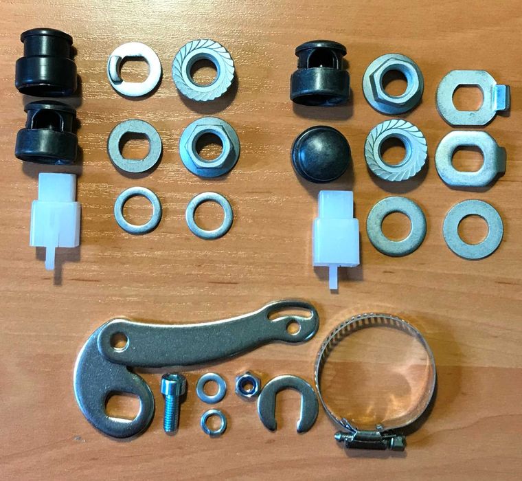 Усилитель дропаутов мотор колеса М12 и М14 на электровелосипед. Гайки