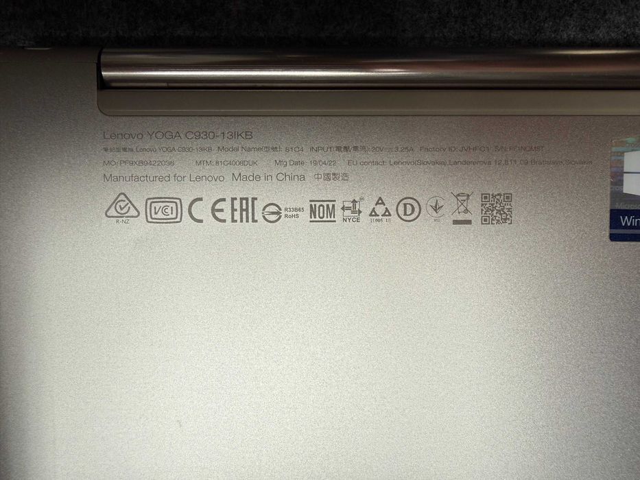 Laptop LENOVO Yoga C930-13IKB