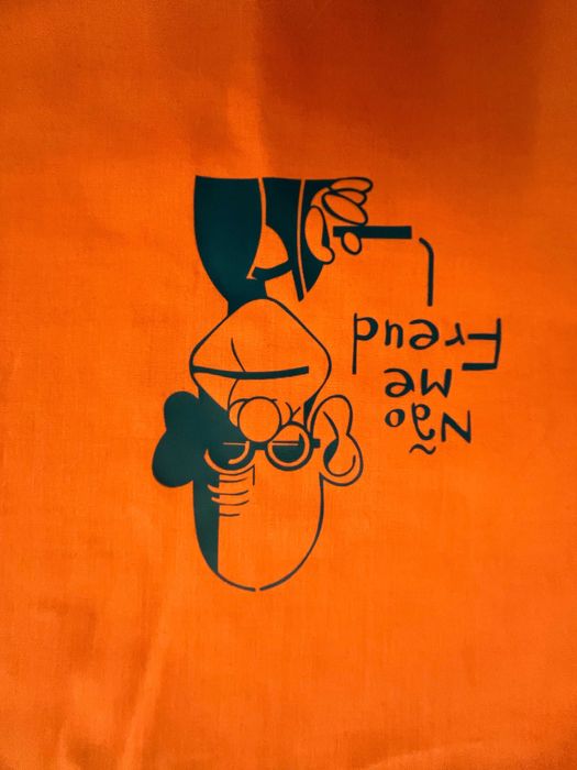 Avental de Cozinha com Caricatura de Freud