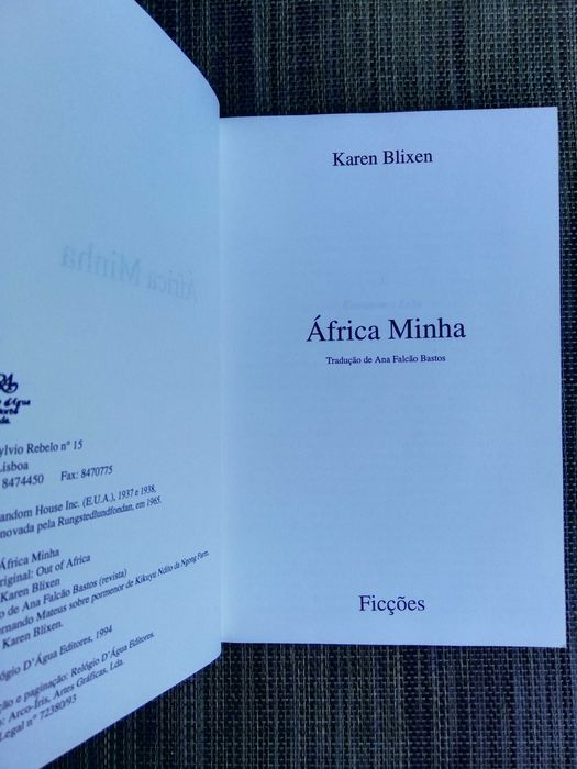 África Minha - Karen Blixen (portes grátis)