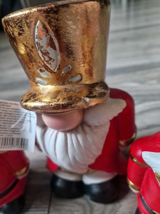 Dziadek do orzechów figurka bożonarodzeniowa mikołaj ceramiczna